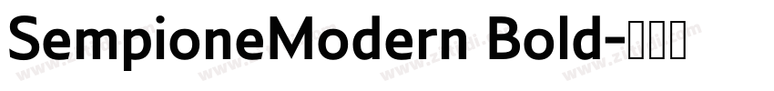 SempioneModern Bold字体转换